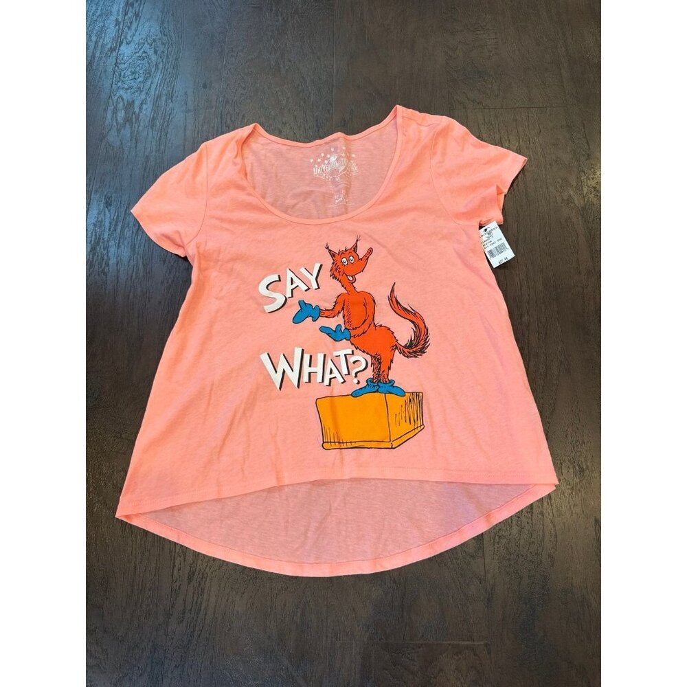 Universal Studios Statement Graphic‎ Tee Coral Medium NWT